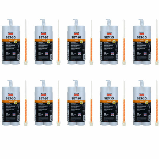 Simpson Strong-Tie SET3G22-N-10PK - 22oz High-Strength Epoxy Adhesive w/Nozzle, 10ct