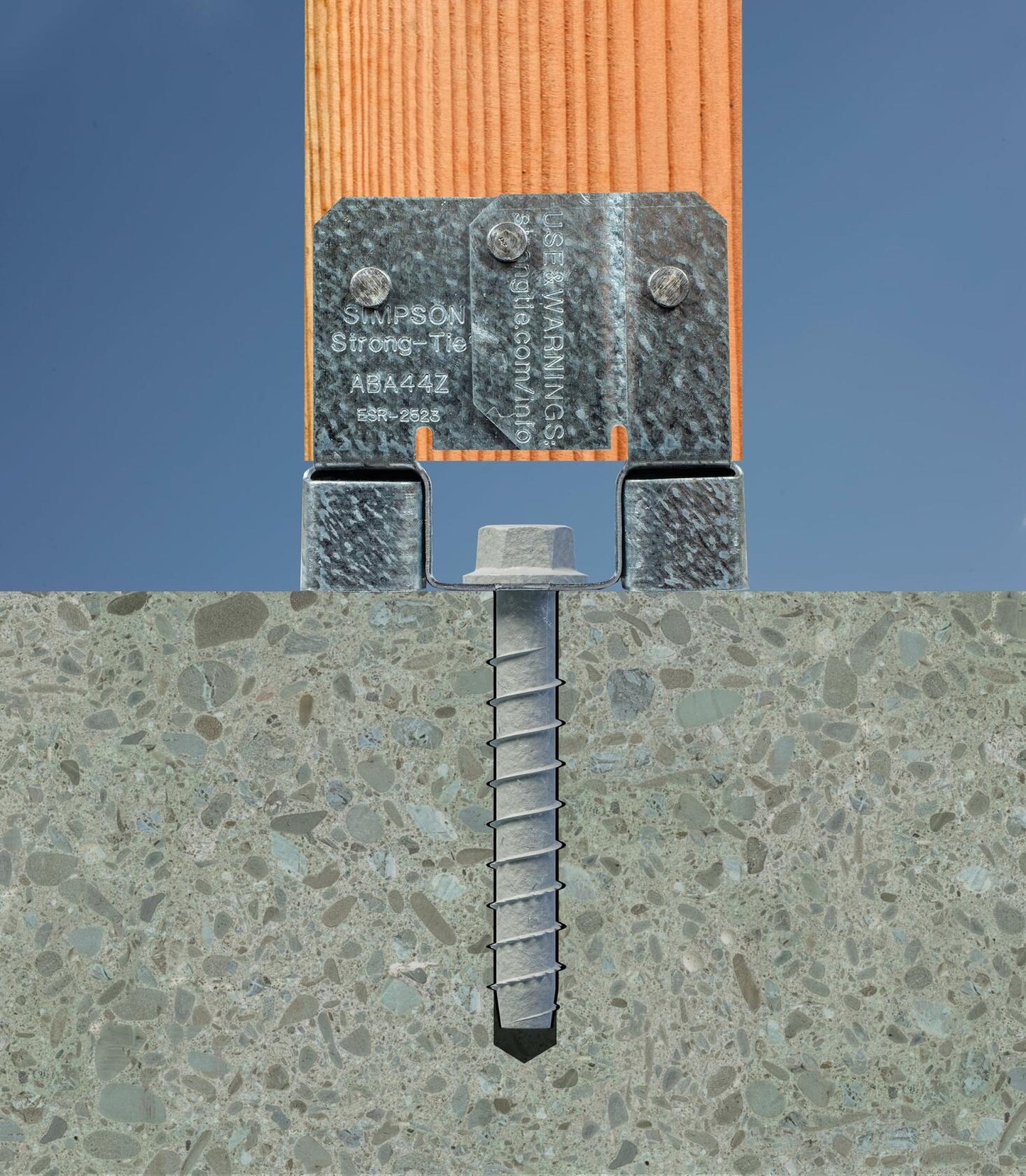 Simpson Strong-Tie THDB62612HMG Titen HD 5/8 in. x 6-1/2 in. Mechanically Galvanized Heavy-Duty Screw Anchor (10-Qty)