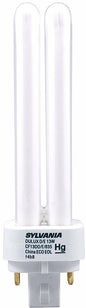 (25 Pack) Sylvania 20671 CF13DD/E/835/ECO 13-Watt 3500K 4-Pin Double Tube Compact Fluorescent Lamp