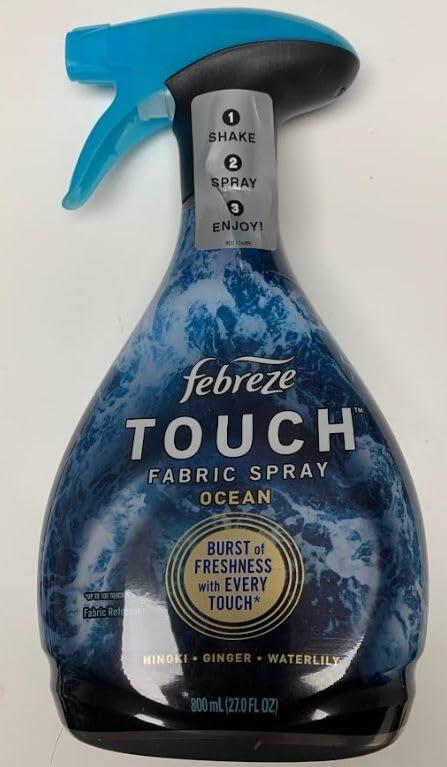 Febreze Touch Fabric Spray and Odor Fighter, 27 oz OCEAN scent Ocean, 27