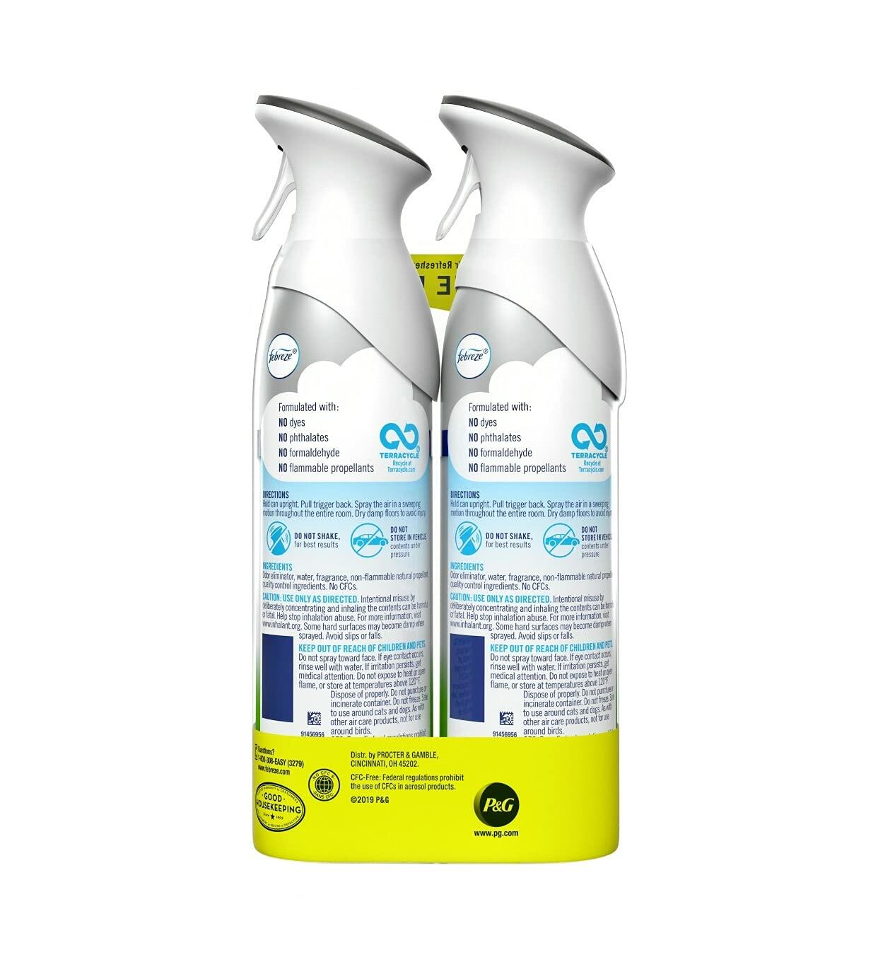Febreze Air Freshener Spray, Odor-Fighting Room Spray, Pet Heavy Duty, 8.8oz, 2 Count