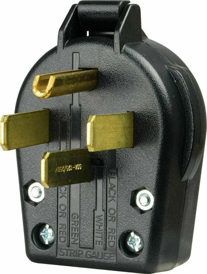 Legrand 3867CC5 Pass & Seymour Angle Plug for Dryers, Commercial Grade, 3-Pole, 30 or 50-Amp Configurable - Quantity 1