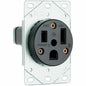 Legrand Pass & Seymour 3804CC6 50 Amp 250V 2 Pole 3 Wire Power Outlet Flush Receptacle, NEMA 6 50R, Black (1 Count)