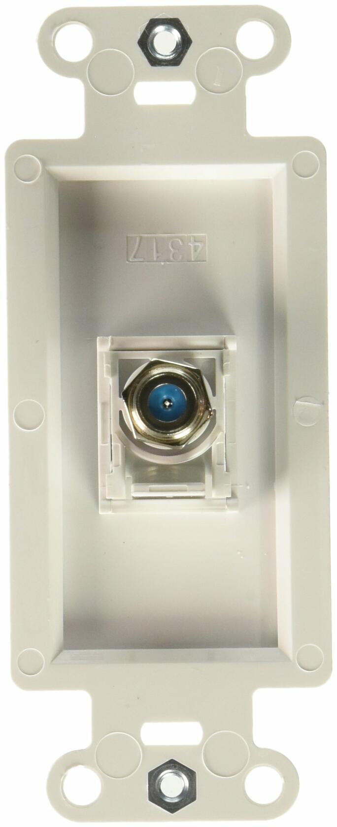 PASS & SEYMOUR WP3214WHV1 1 Port Coax Wall Jack