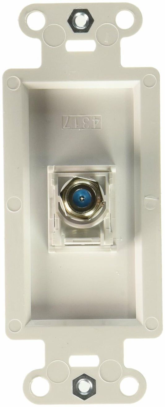 PASS & SEYMOUR WP3214WHV1 1 Port Coax Wall Jack