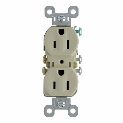 Pass and Seymour 3232R-I Ivory Tamper Resistant Duplex Receptacle 15A 125V