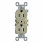 Pass and Seymour 3232R-I Ivory Tamper Resistant Duplex Receptacle 15A 125V