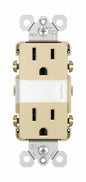 Legrand radiant NTL885TRICC6 15 Amp Adjustable LED Night Light Outlet, Tamper Resistant Decorator Receptacle, Optional Louver, Ivory (1 Count)