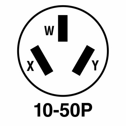 Legrand Pass & Seymour 3861CC6 30 Amp 125/250V 3 Pole 3 Wire Dryer Angle Plug, NEMA 10 30P, Black (1 Count)