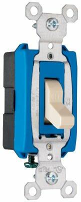 Legrand Pass & Seymour CS15AC3ICC8 15 Amp 120/277V Commercial Specification Grade Toggle Switch, Single Pole, Side Wire, Ivory (1 Count)