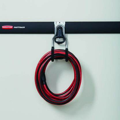 Rubbermaid Fast Track Wall Mounted Garage/Garden Storage Utility Hook (6 Pack)
