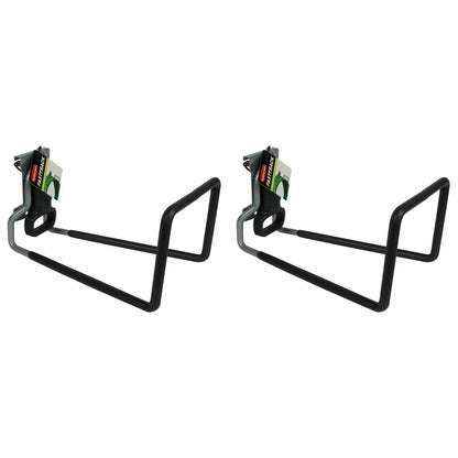 Rubbermaid FastTrack Rail Garage Storage System Water Hose Hook, Black (2 Pack)