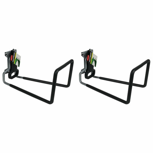 Rubbermaid FastTrack Rail Garage Storage System Water Hose Hook, Black (2 Pack)