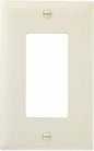 Legrand Pass & Seymour TP26LACP Trademaster Mid-Size Unbreakable Nylon Wall Plate, 1 Gang, One Decorator Rocker GFCI Cover, Light Almond (10 Pack)