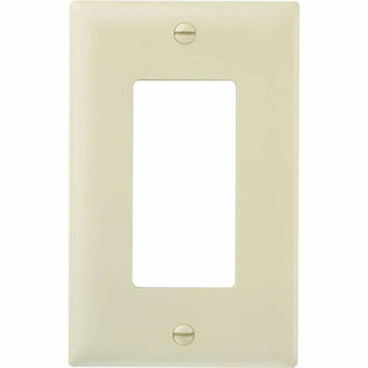 Legrand-Pass & Seymour TP26ICP Trade Master Nylon Wall Plate with One Decorator Opening, One Gang, Ivory