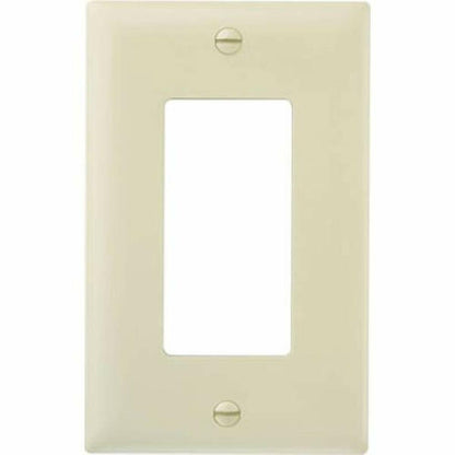 Legrand-Pass & Seymour TP26ICP Trade Master Nylon Wall Plate with One Decorator Opening, One Gang, Ivory