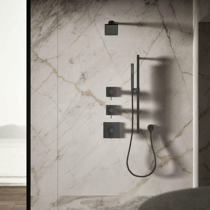 Kohler 24805-G-BL Parallel® Single-function showerhead, 1.75 gpm, Matte Black