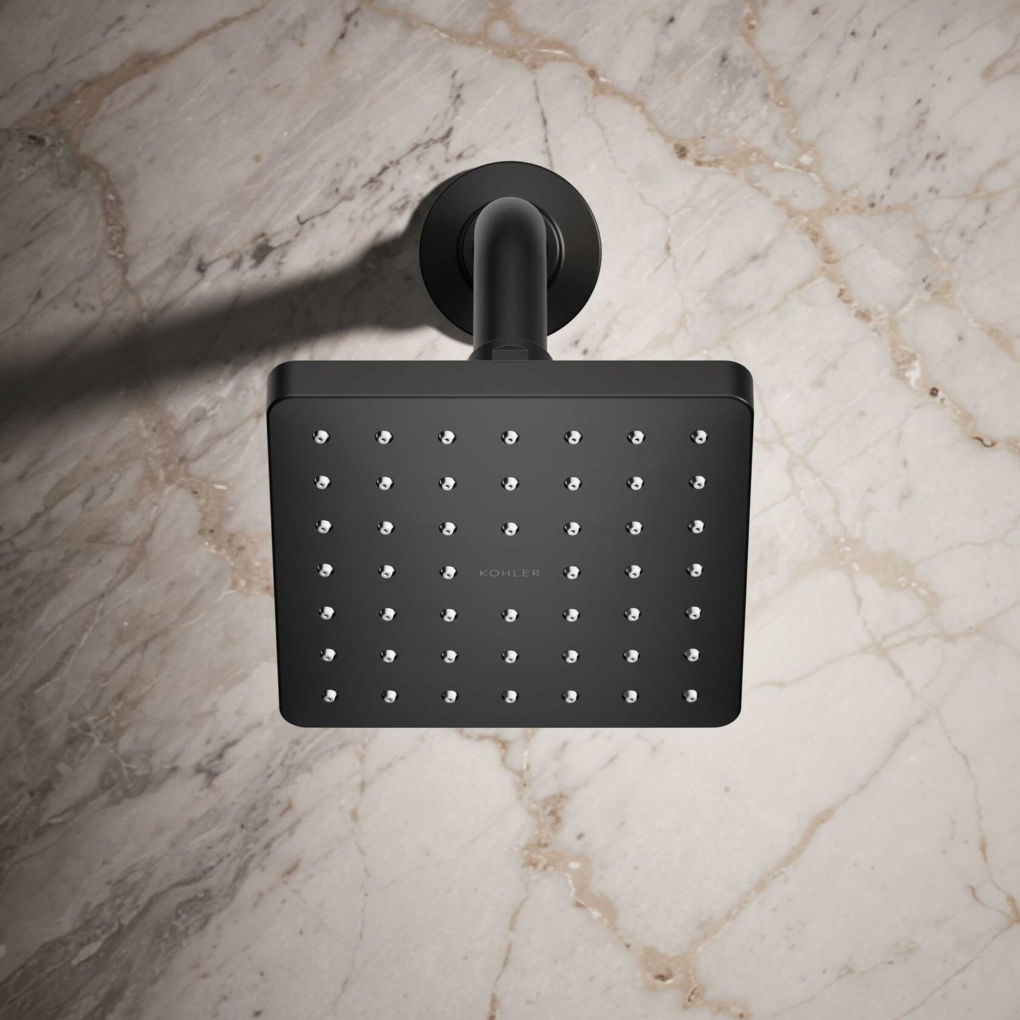 Kohler 24805-G-BL Parallel® Single-function showerhead, 1.75 gpm, Matte Black