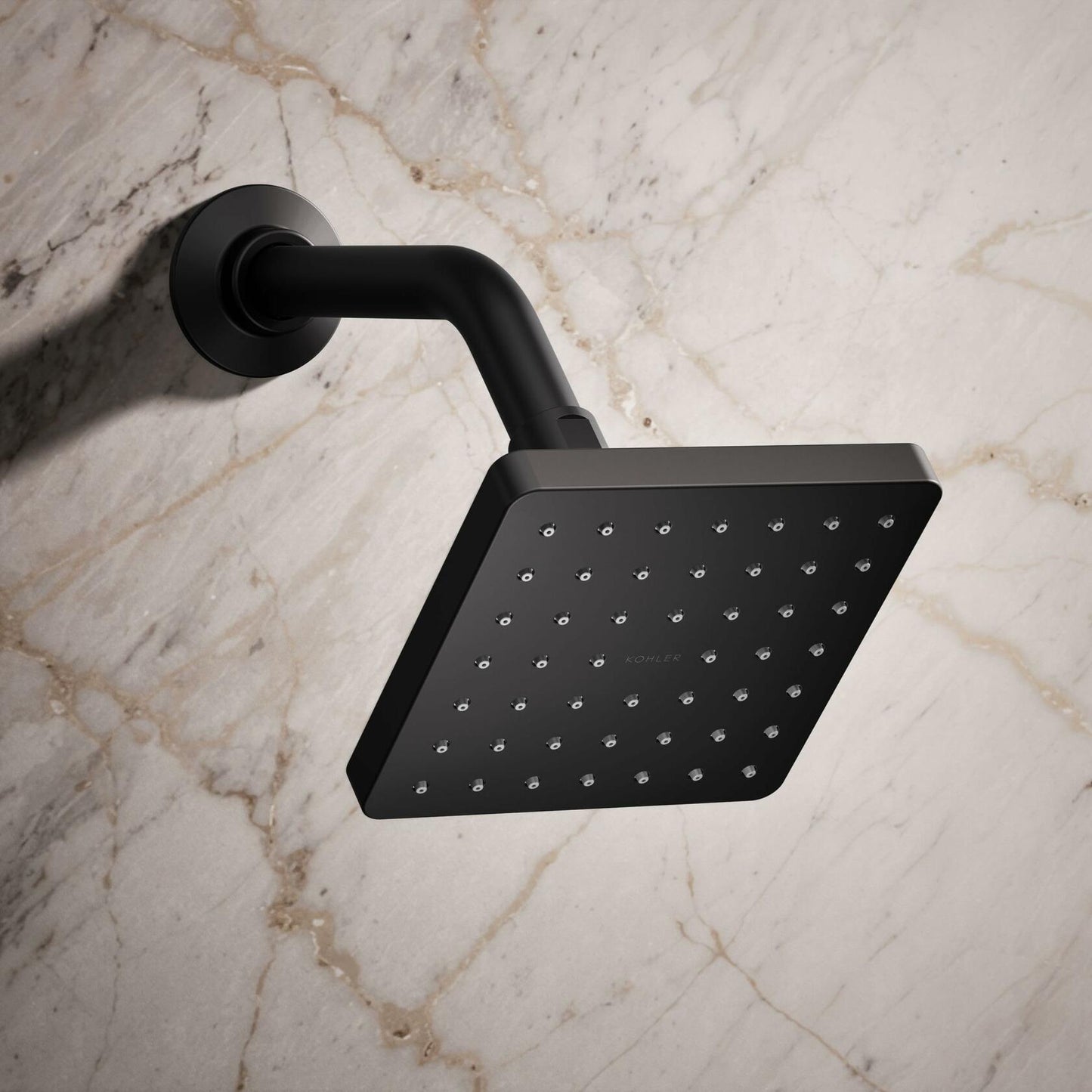 Kohler 24805-G-BL Parallel® Single-function showerhead, 1.75 gpm, Matte Black