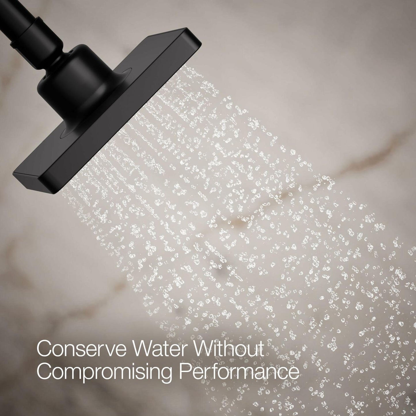 Kohler 24805-G-BL Parallel® Single-function showerhead, 1.75 gpm, Matte Black