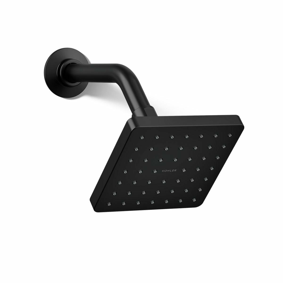 Kohler 24805-G-BL Parallel® Single-function showerhead, 1.75 gpm, Matte Black
