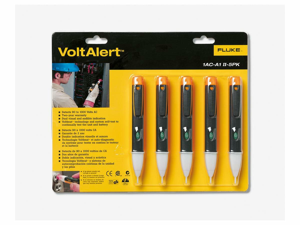 Fluke 1AC II VoltAlert Non-Contact Voltage Tester (Pack of 5)