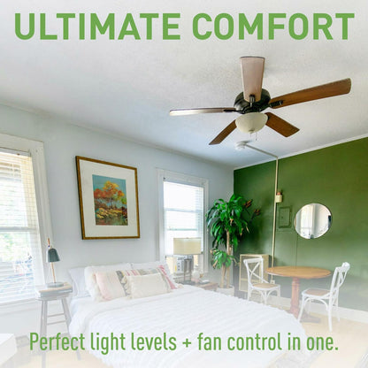 Legrand Pass & Seymour LSCLDC163PWCCV4 450W LS Series Preset Dimmer Light Switch for Dimmable LED and CFL Bulbs Plus 1.6A Fan Control, Single Pole/3-Way, White (1 Count)