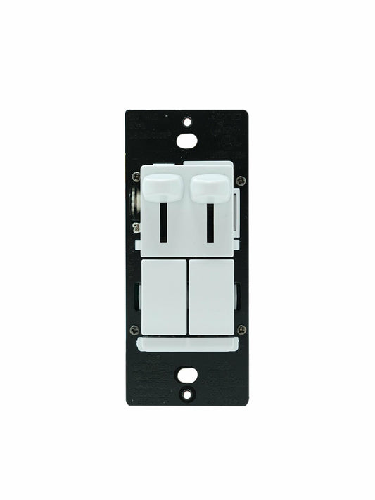 Legrand Pass & Seymour LSCLDC163PWCCV4 450W LS Series Preset Dimmer Light Switch for Dimmable LED and CFL Bulbs Plus 1.6A Fan Control, Single Pole/3-Way, White (1 Count)