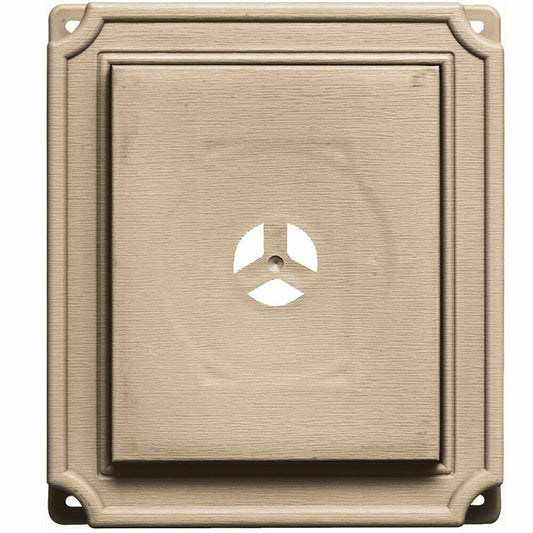 Builders Edge 130110001069 Scalloped Mounting Block 069, Tan