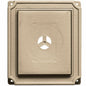 Builders Edge 130110001069 Scalloped Mounting Block 069, Tan