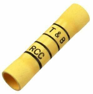 Belden 2RC10X Terminal Butt Splice Crimp Yellow Sold in Bags of 10