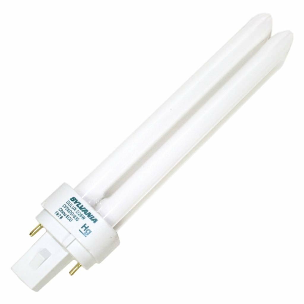 Sylvania 21114 CF26DD/835/ECO Dulux 26W CFL G24d-3 2-Pin Base Compact Fluorescent Lamp