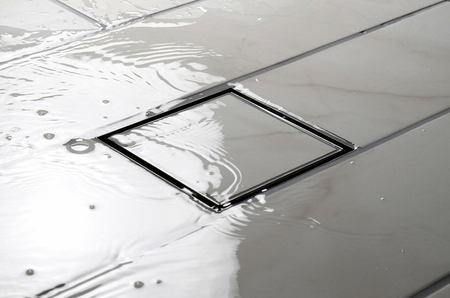 Designline 6 in. x 6 in. Square Drain Tile-in Grate