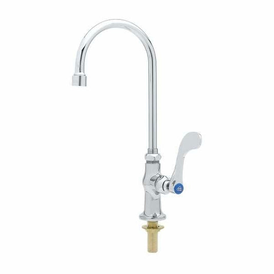 T&S Brass B-0305-VR4 Single Pantry Faucet, Deck Mount, Rigid, Vandal Resistant Aerator and Anti-Rotation Pins