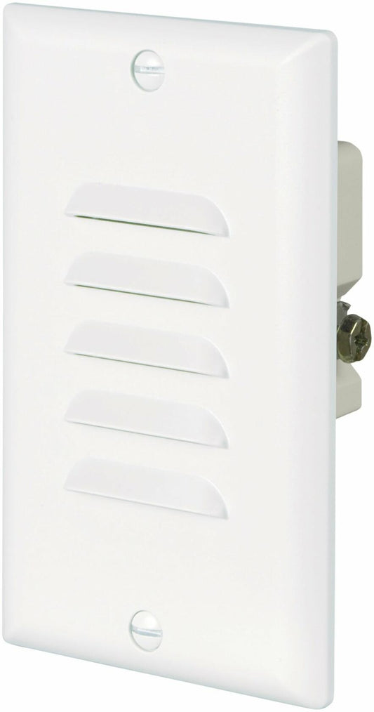 Eaton 7739W 15-Amp 120-Volt LED Steplight with Vertical and Horizontal Louvered Wall plates, White