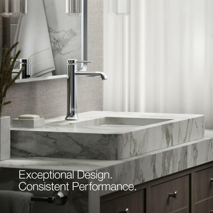 Kohler 27003-4-CP Occasion® Tall Single-Handle Bathroom Sink Faucet, 1.2 gpm, Polished Chrome