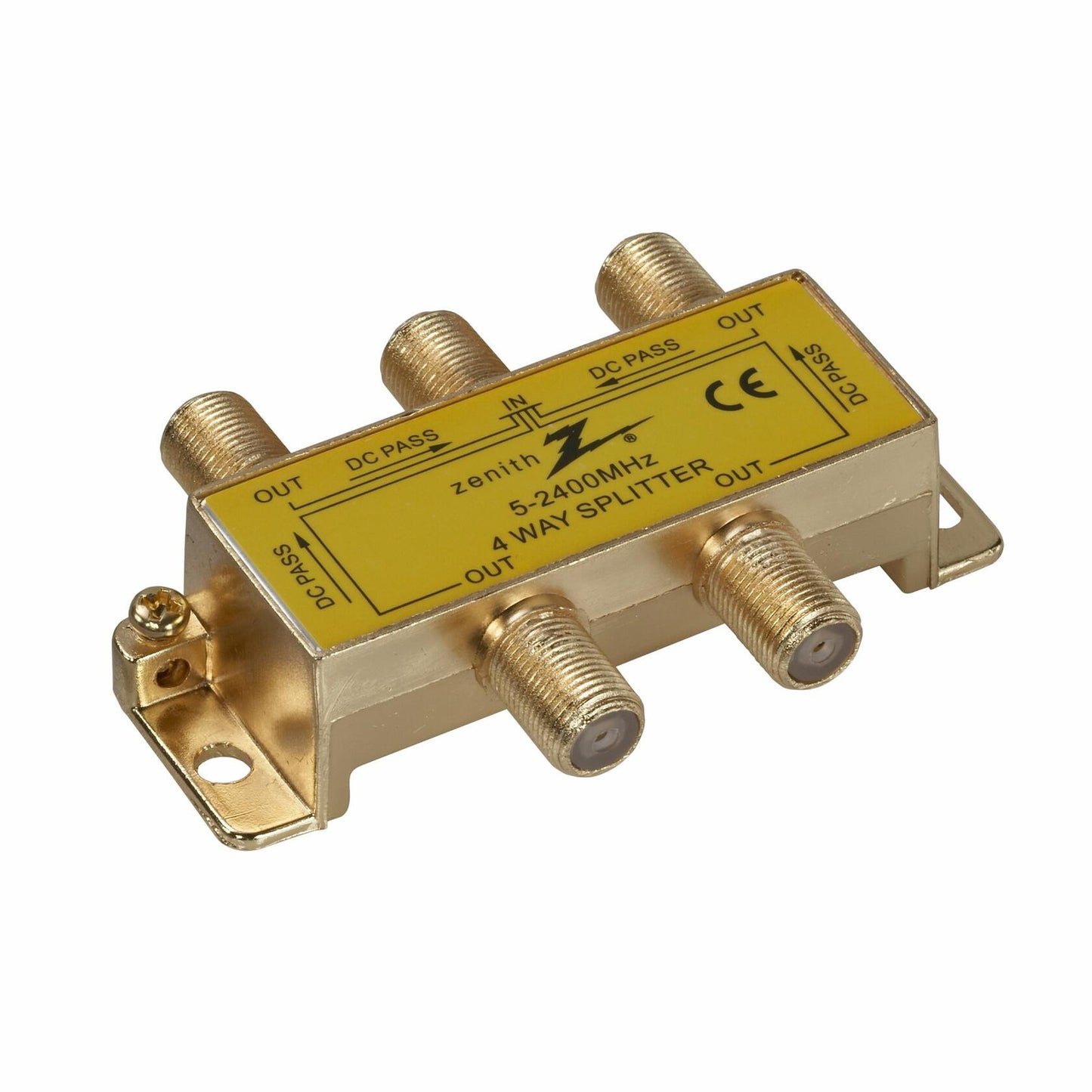 AmerTac - Zenith VS3001SP4W Fourway Coax Splitter 2.4GHz