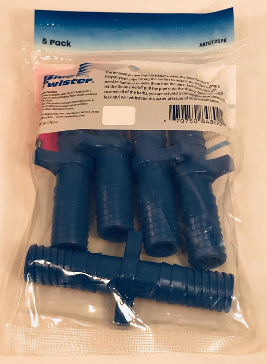 Apollo Blue Twister 1/2 in. Insert x 1/2 in. Dia. Insert Acetal For Pressure Applications Coupling
