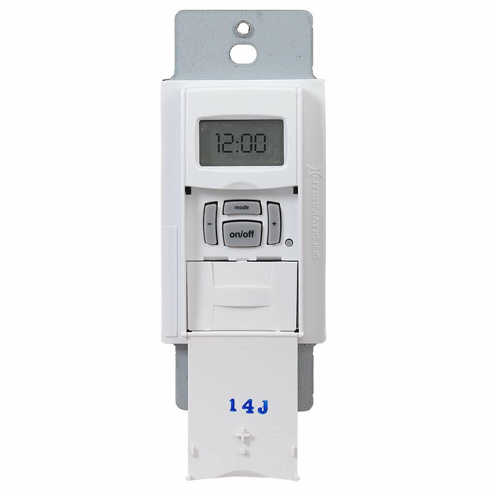 Intermatic EI600WC Decorator Digital In-Wall 7-Day Astronomic Timer, White