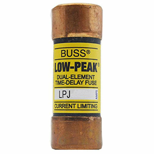 Cooper Bussmann Brand LPJ-25SP (LPJ25SP), Fuse 25A Time Delay Class J Dual Element 600V New