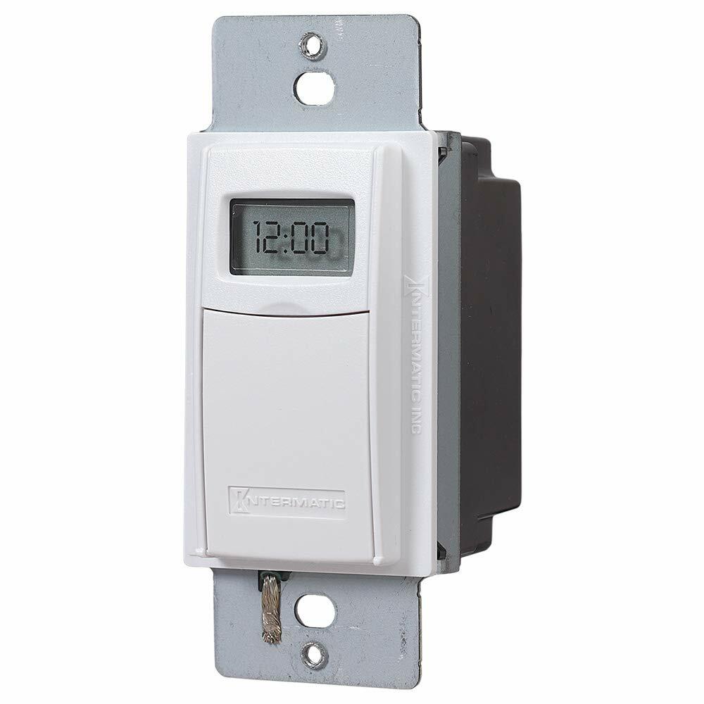 Intermatic EI600WC Decorator Digital In-Wall 7-Day Astronomic Timer, White