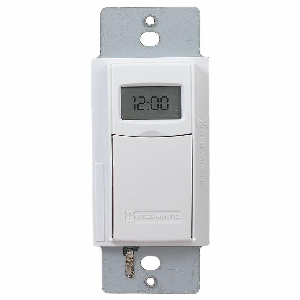 Intermatic EI600WC Decorator Digital In-Wall 7-Day Astronomic Timer, White