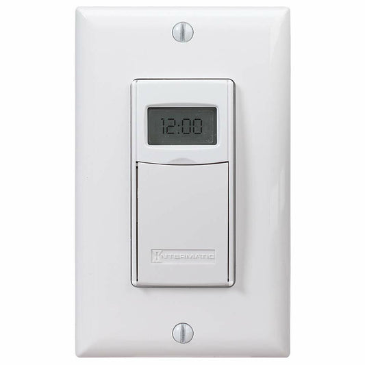 Intermatic EI600WC Decorator Digital In-Wall 7-Day Astronomic Timer, White