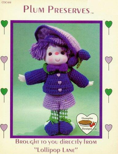 Plum Preserves - Lollipop Lane - Crochet Doll Body & Outfit (Dumplin Designs - #CDC406)