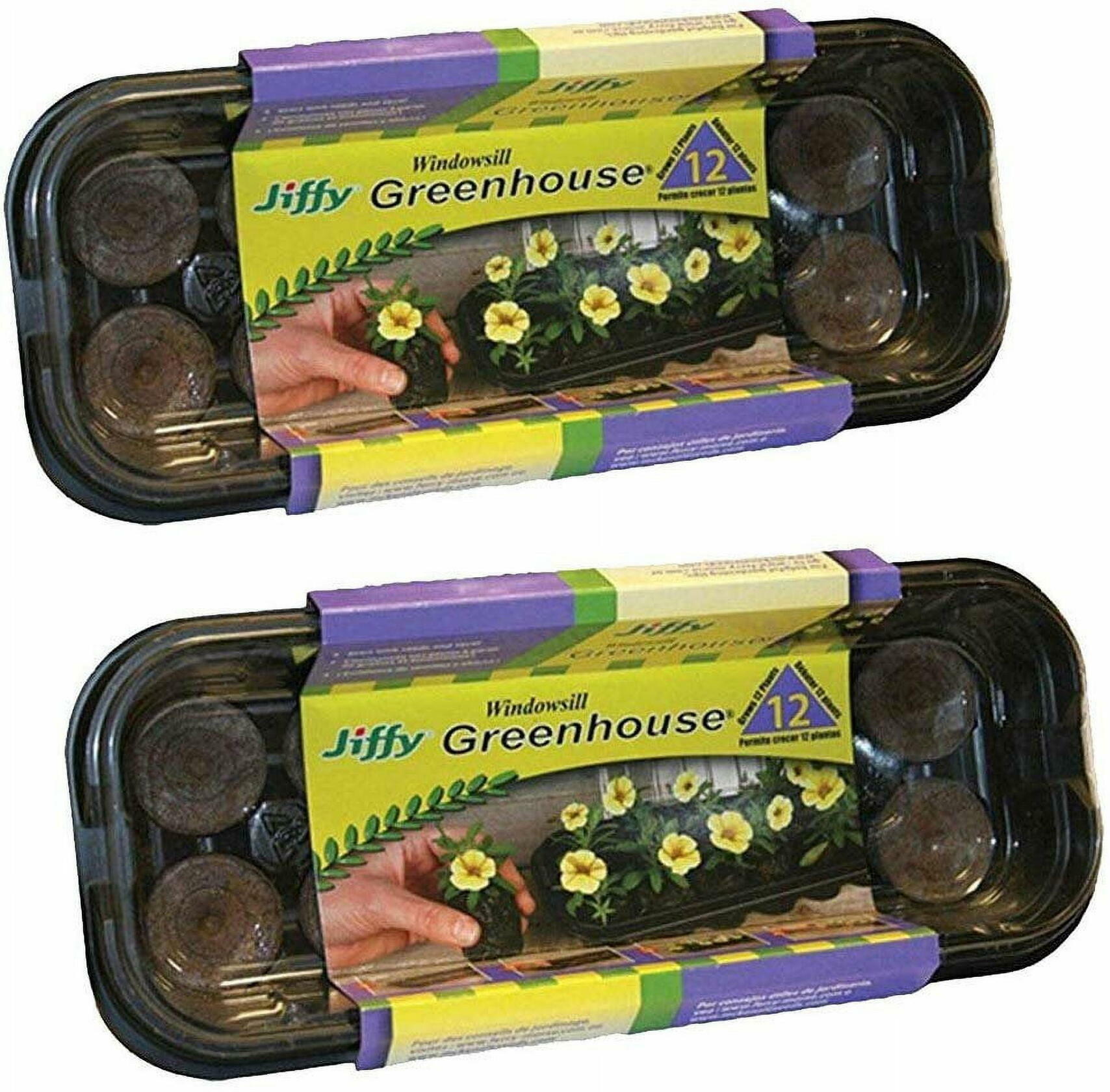 Jiffy 36mm Windowsill Greenhouse 2 Pack