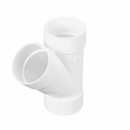 NDS Schedule 35 3 in. Hub each X 3 in. D Hub PVC Wye 1 pk