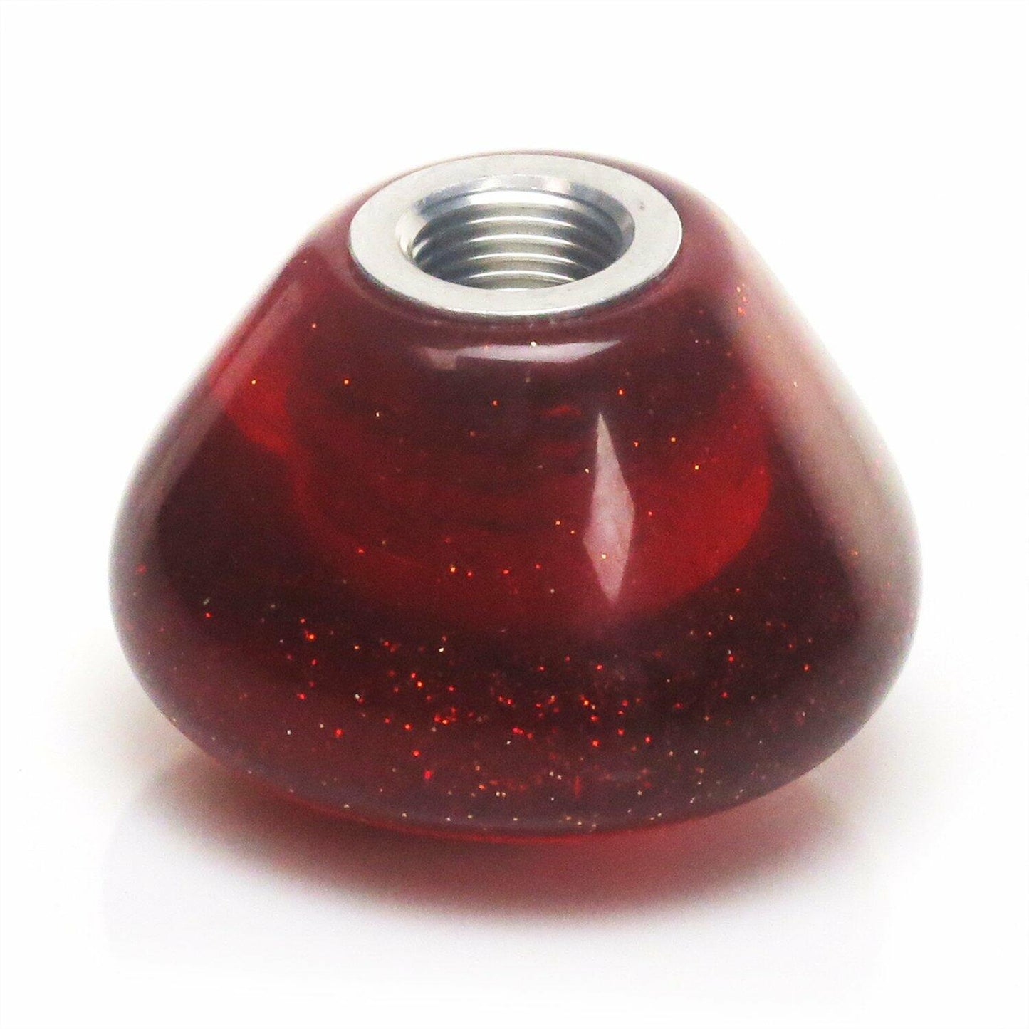 American Shifter 238 Retro Clear Red with Sparkle Shift Knob with Metal Flakes