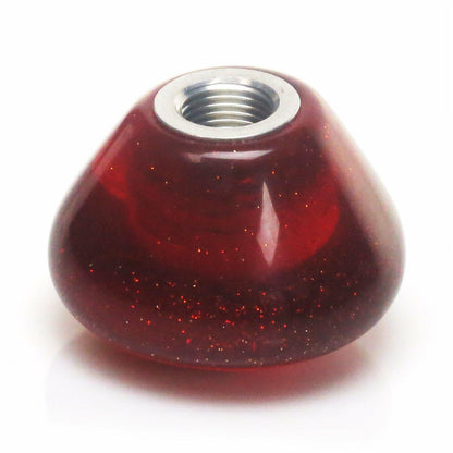 American Shifter 238 Retro Clear Red with Sparkle Shift Knob with Metal Flakes