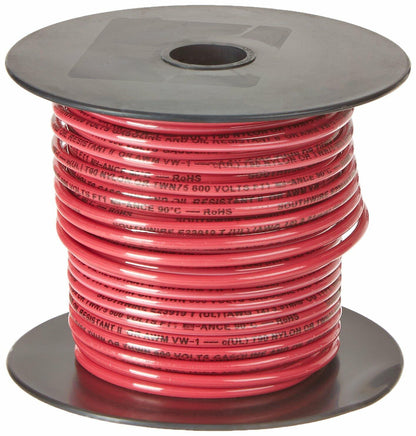 Southwire 11589984 100' 12 Gauge Red THHN Solid Wire