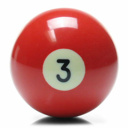 American Shifter 96048 Solid Red 3 Ball Billiard Pool Shift Knob